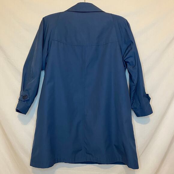 Vintage London Fog| Women’s teal collared long trench coat jacket - Picture 11 of 14